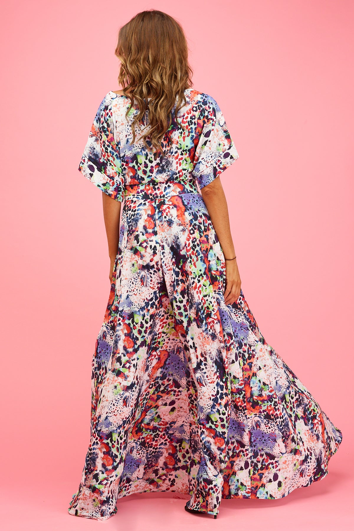 Emmie Maxi Dress Leopard Sunrise Print