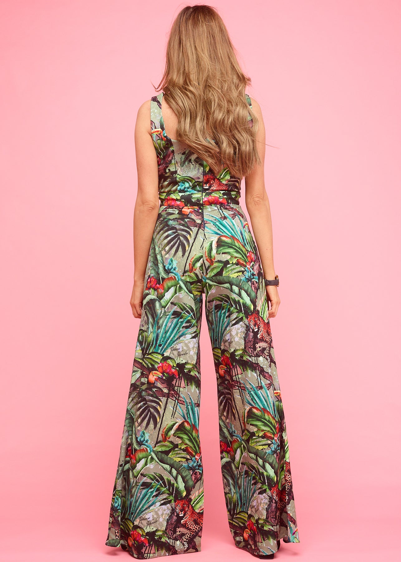 Tamara Trouser Suit Khaki Jungle