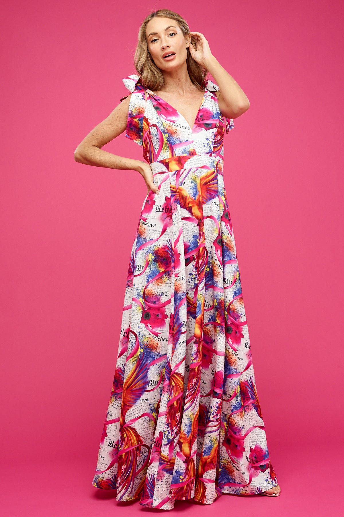 Abbie Maxi Believe Print