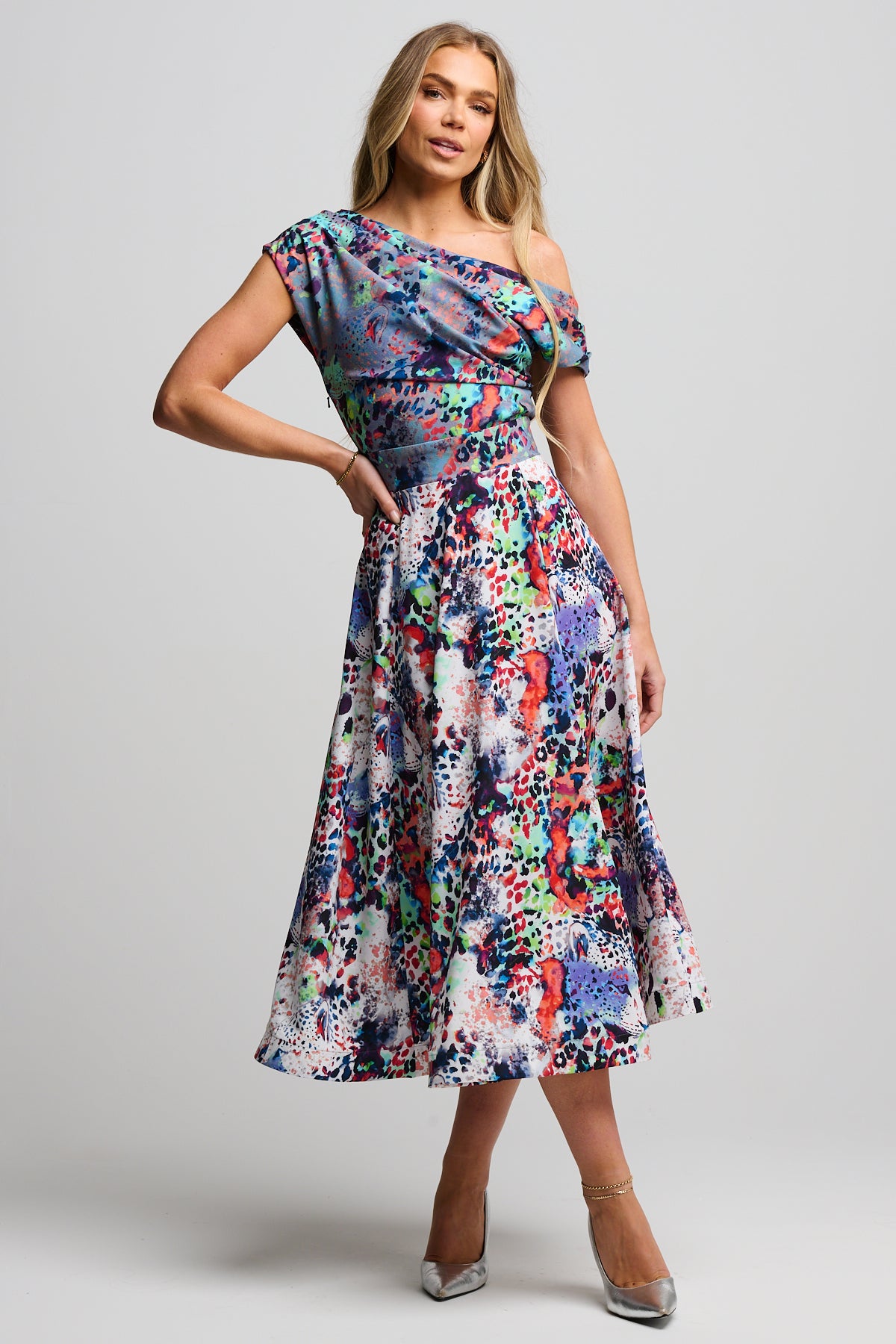 Hendrix Midi Leo Mixed Print