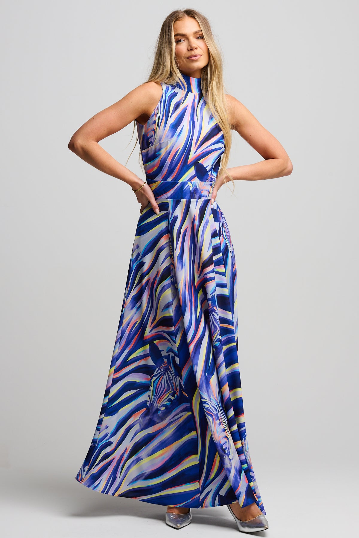 Indigo Maxi Dress Zebra Dreams
