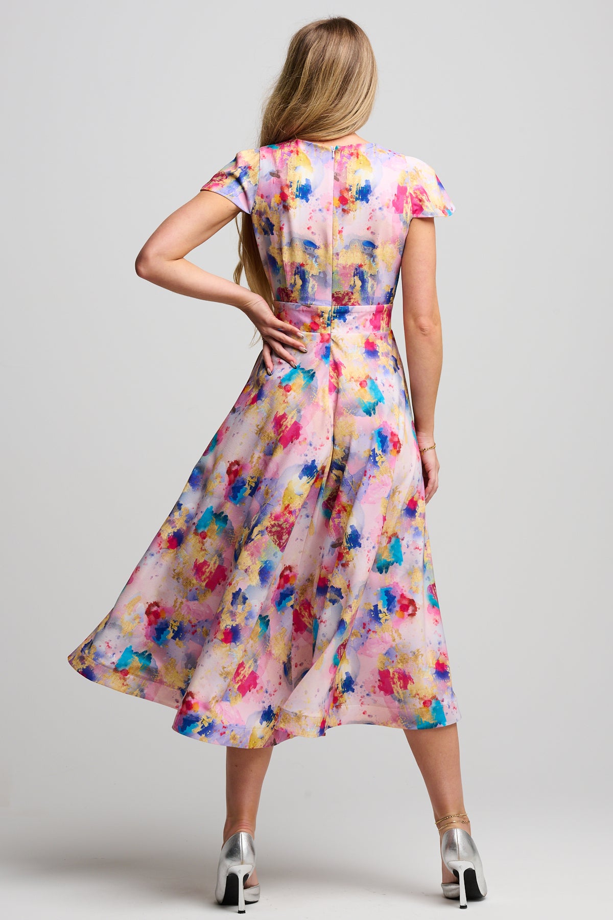 Nova Midi Pink Print