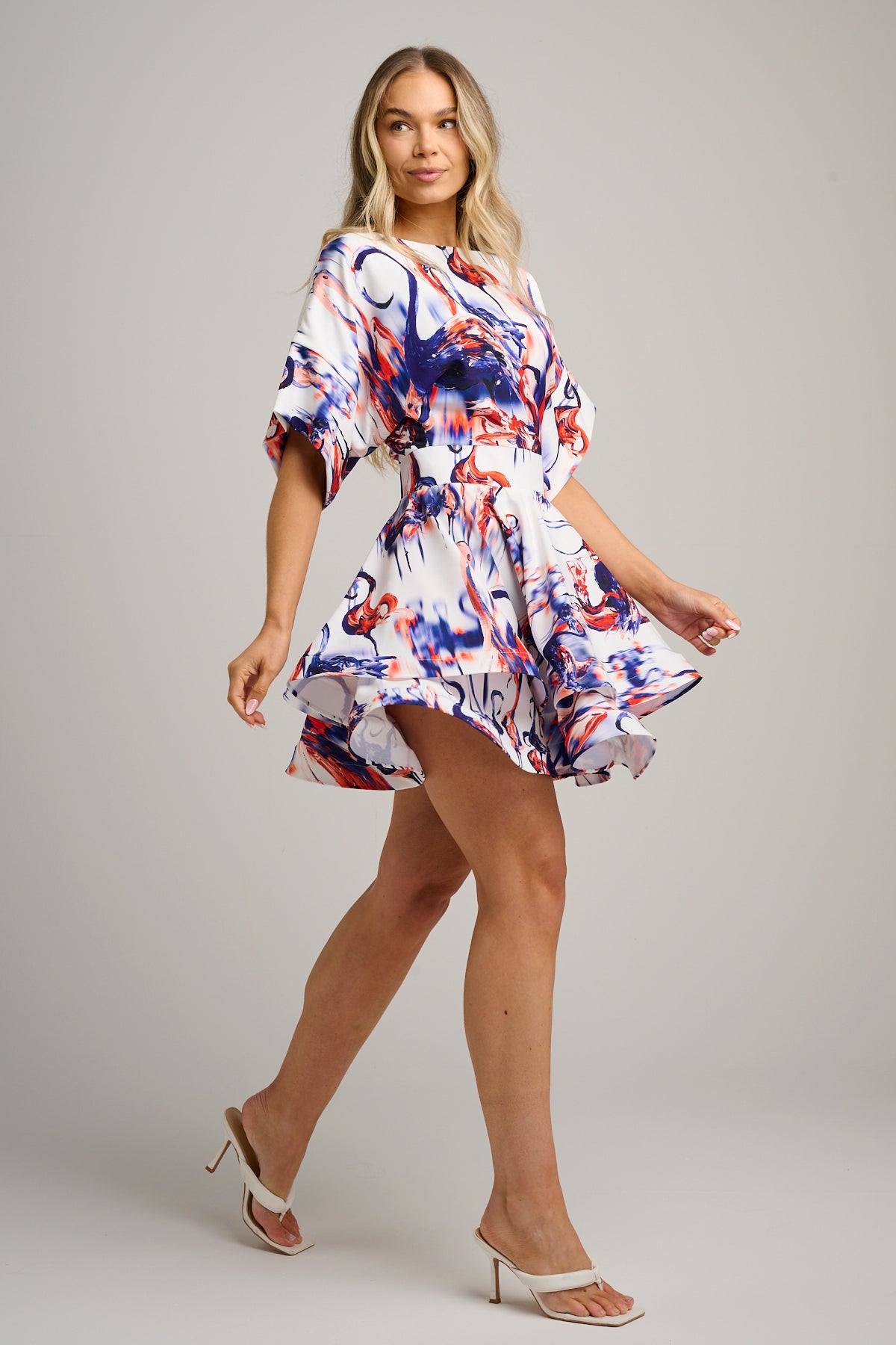 Lola Mini Dress Flamingo