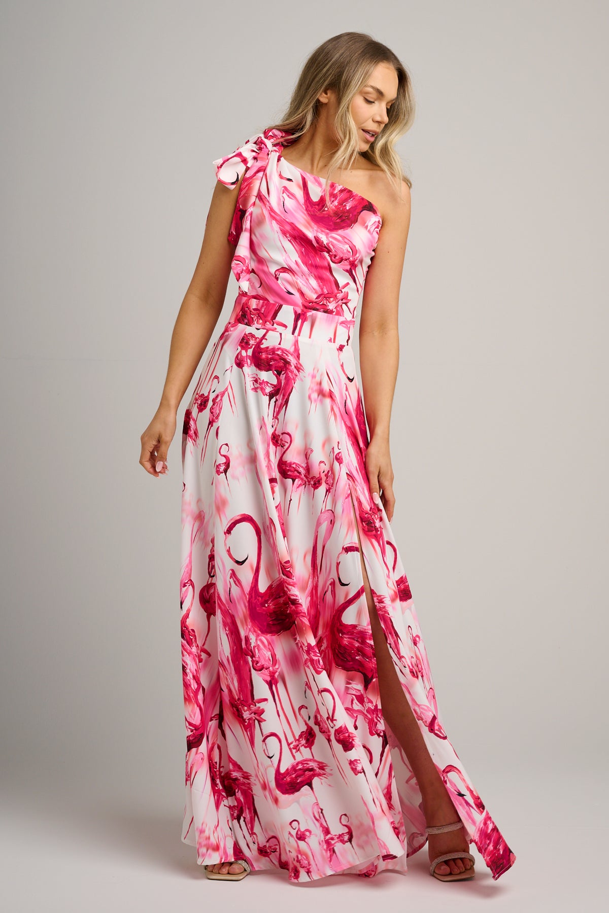 Valencia Maxi Dress Raspberry Flamingo