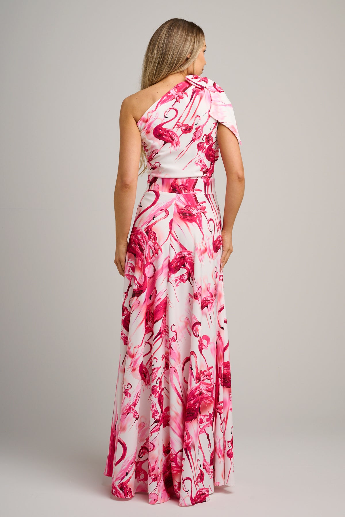 Valencia Maxi Dress Raspberry Flamingo