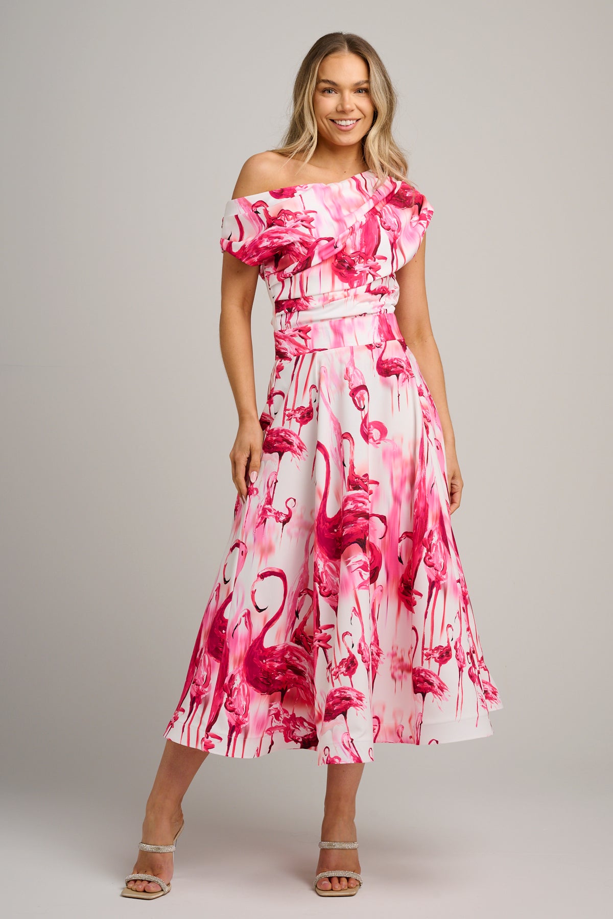 Rene Midi Raspberry Flamingo
