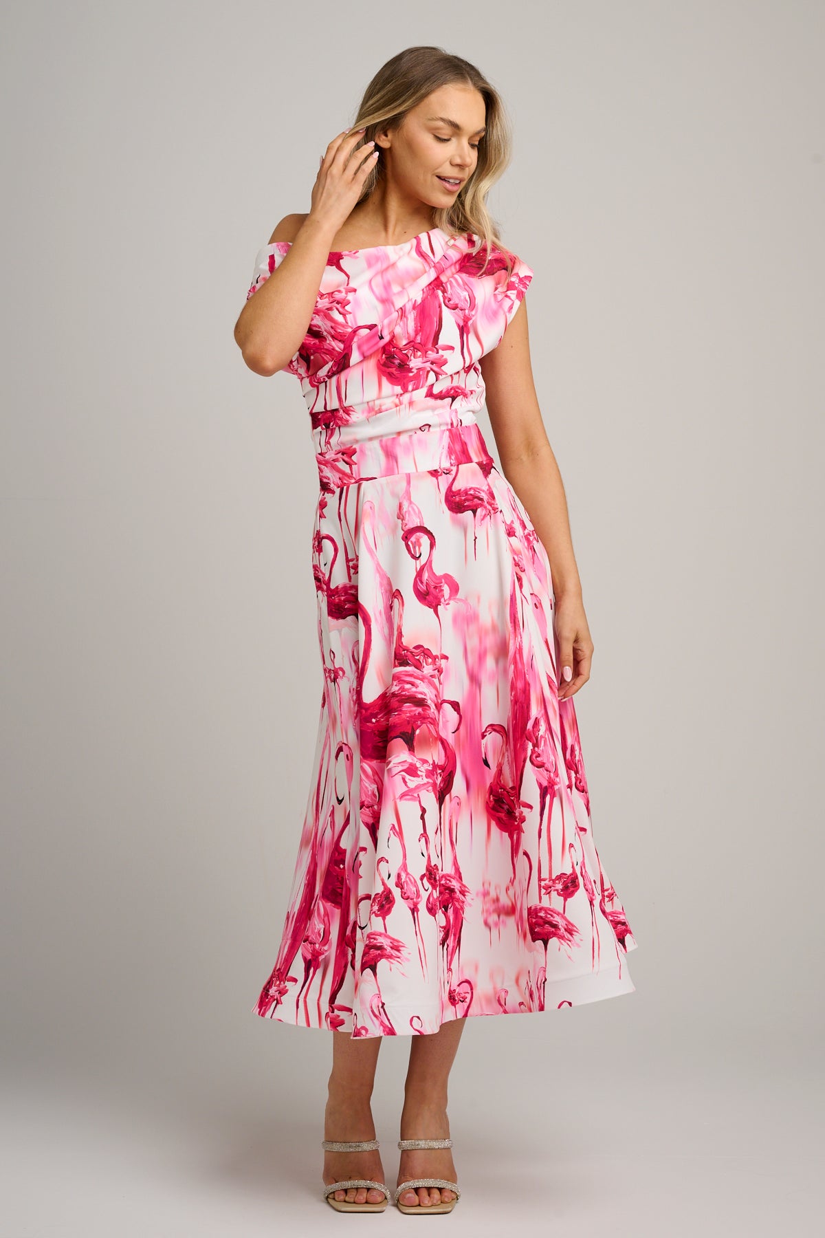 Rene Midi Raspberry Flamingo