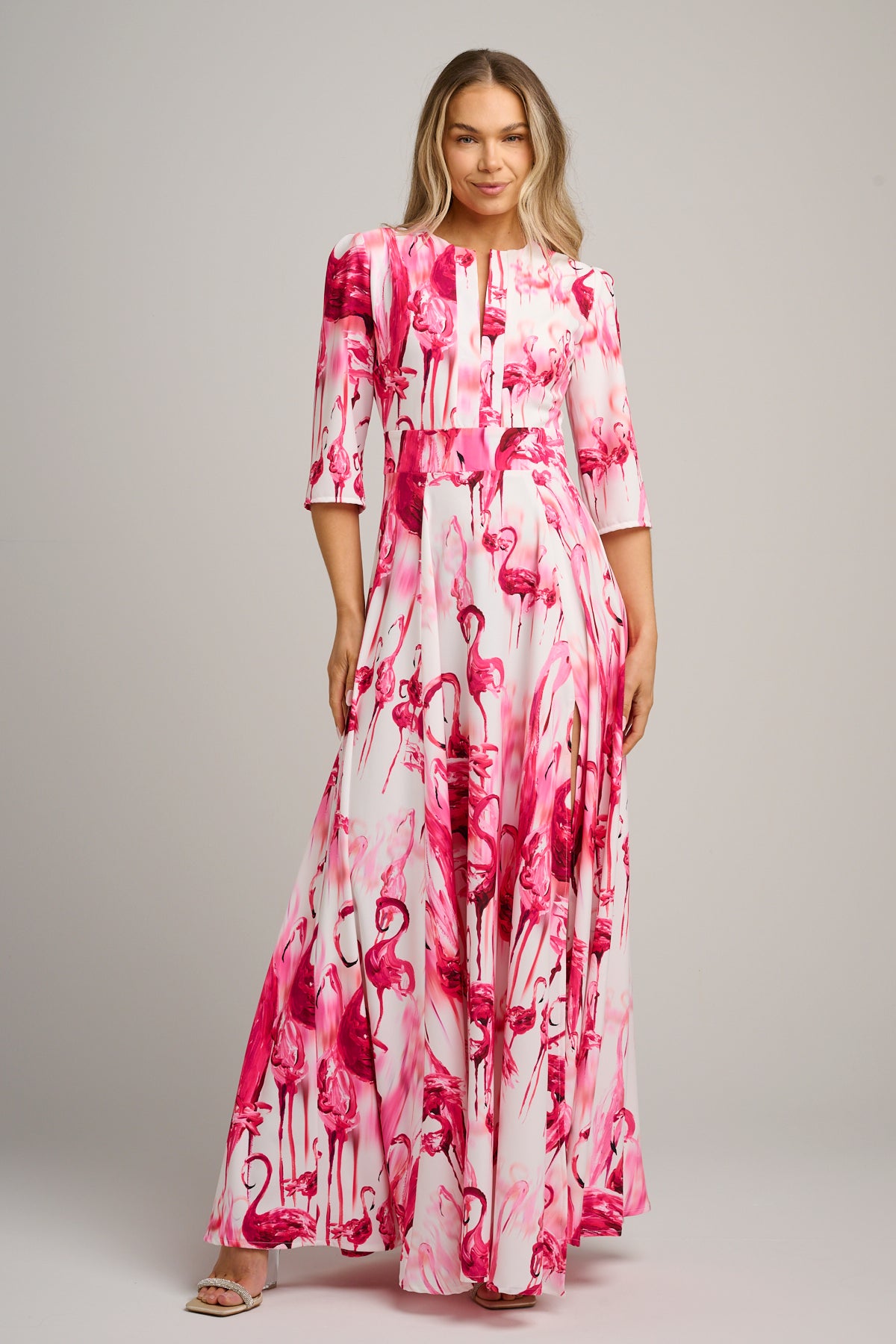 Eleanor Maxi Dress Raspberry Flamingo