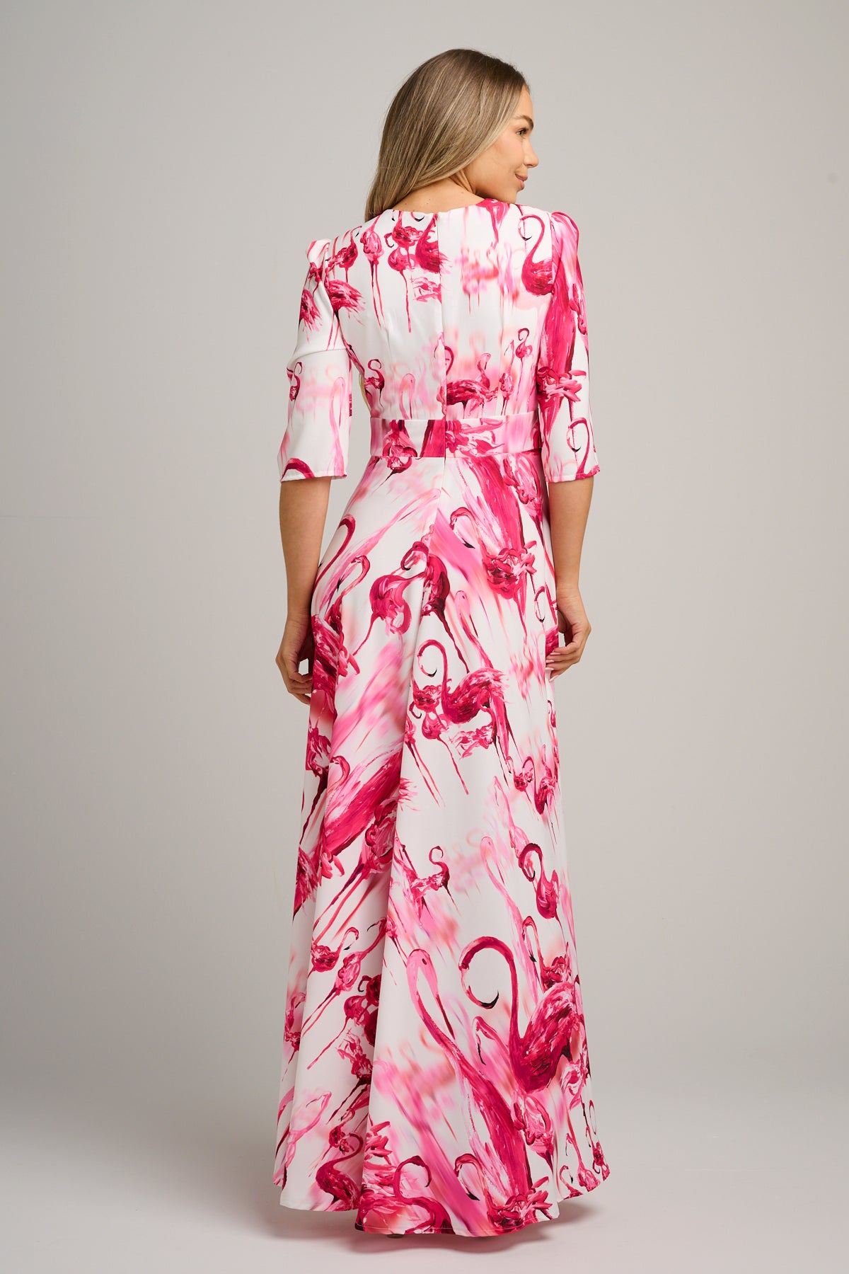 Eleanor Maxi Dress Raspberry Flamingo