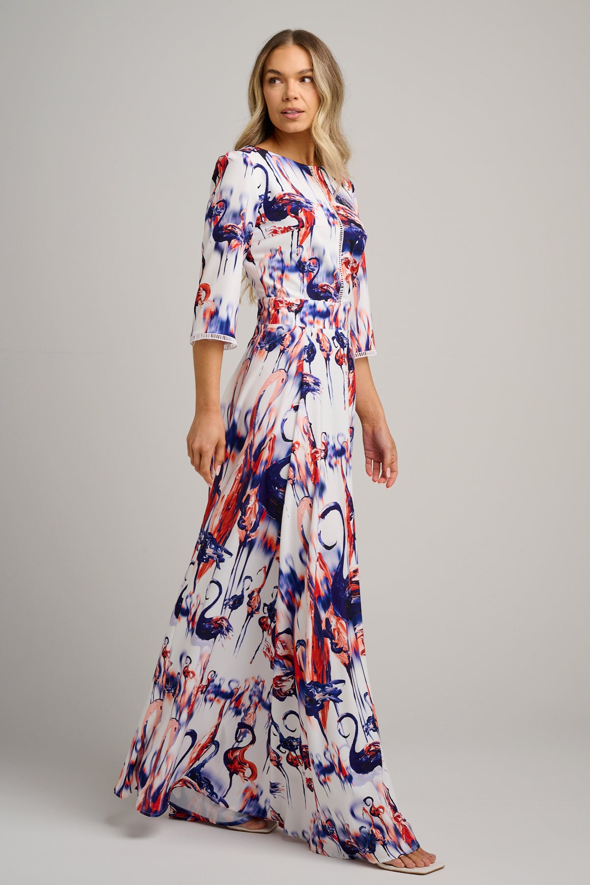 Serena Maxi Dress Flamingo