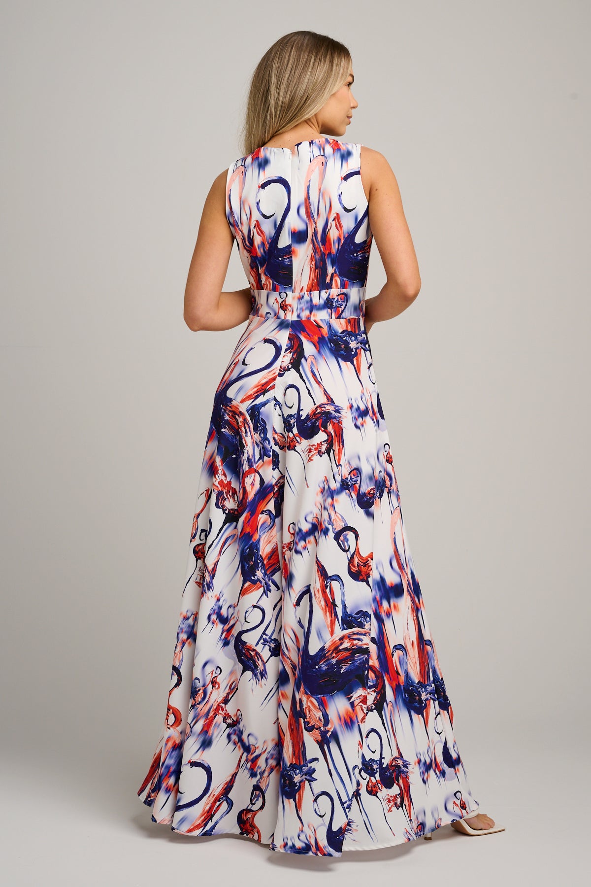 Zara Maxi Dress Flamingo