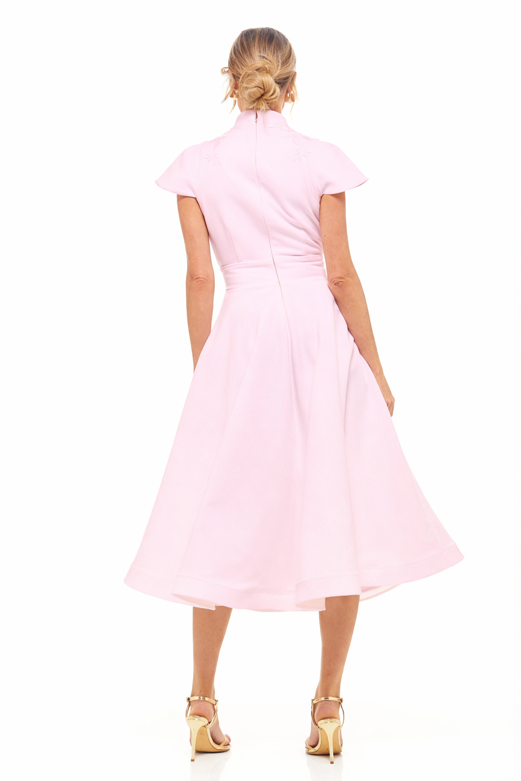 Daisy Midi Dress Powder Pink