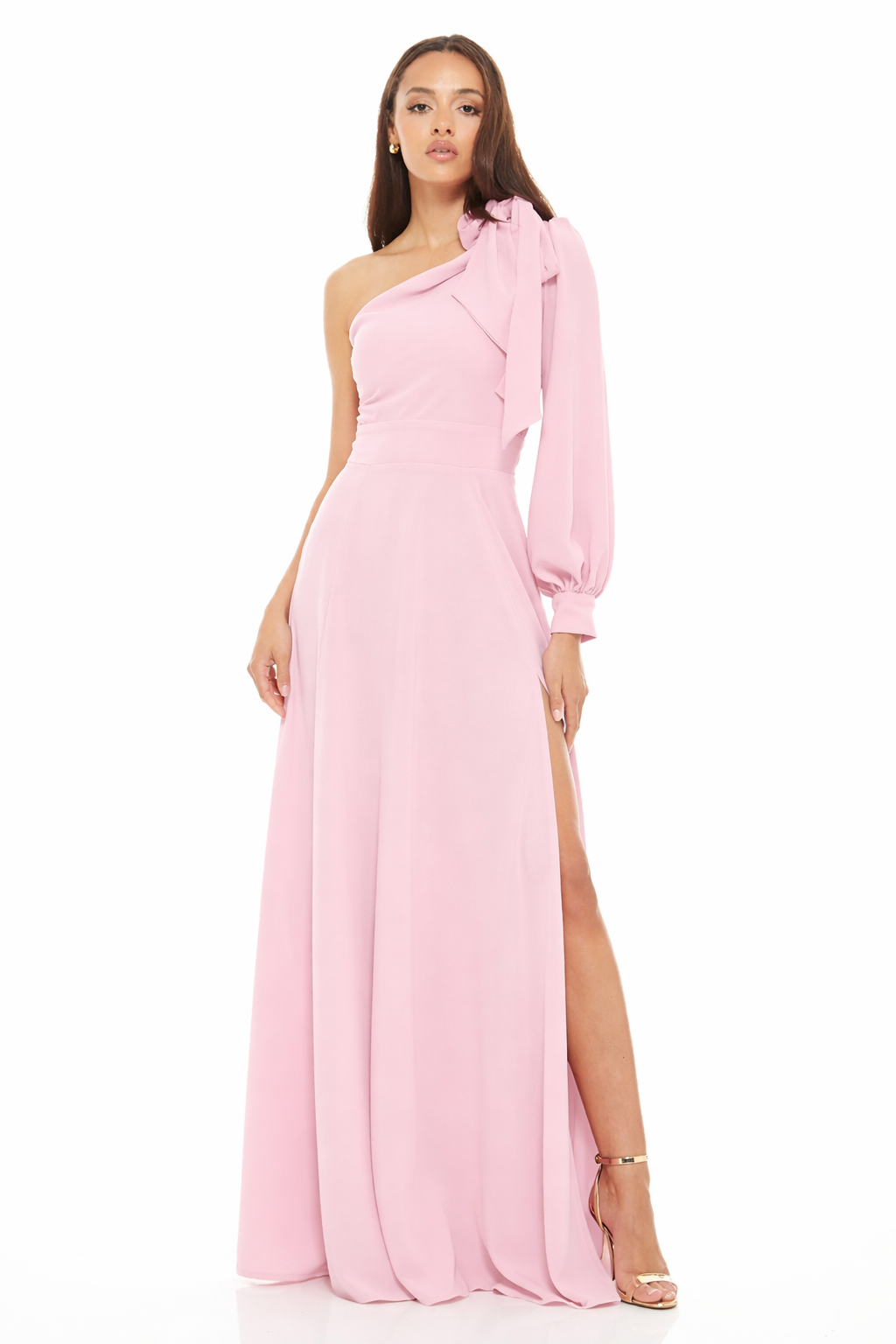 Jenny Maxi Bridesmaid Dress Powder Pink