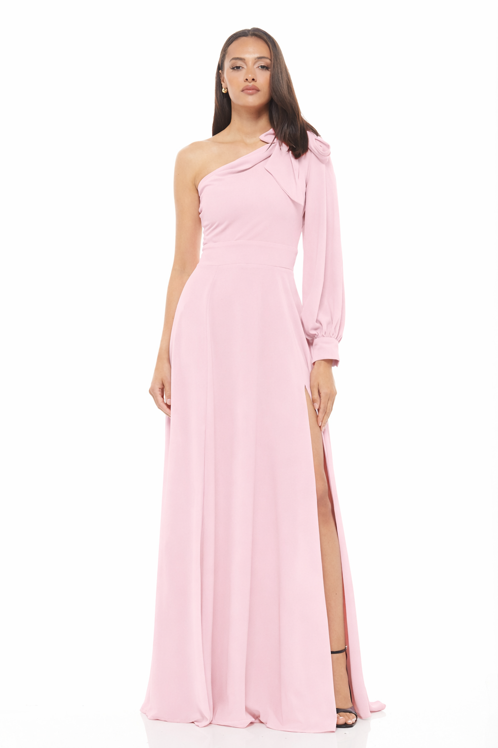 Jenny Maxi Bridesmaid Dress Powder Pink