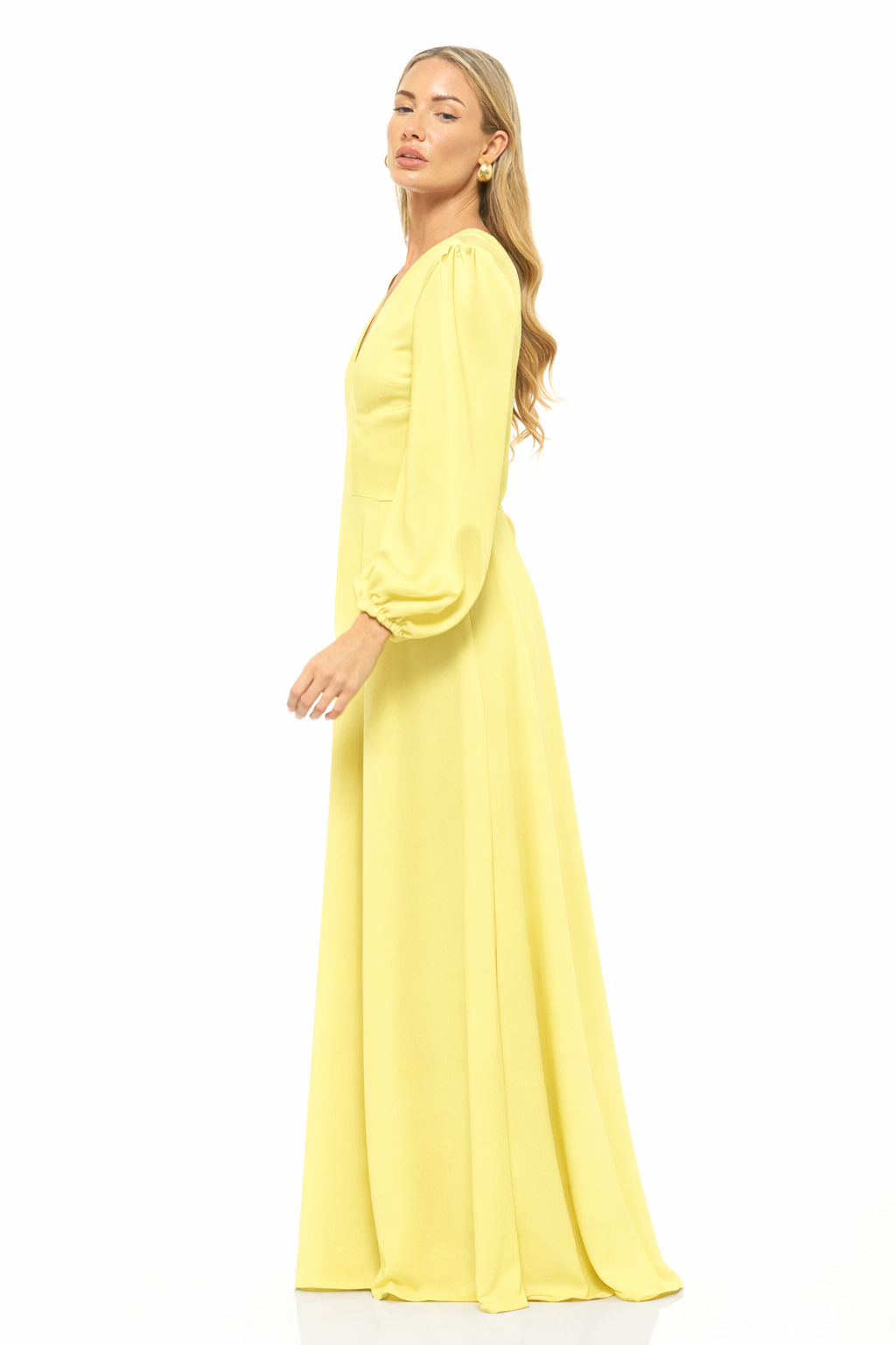 Alexandra Maxi Dress Lemon Frost