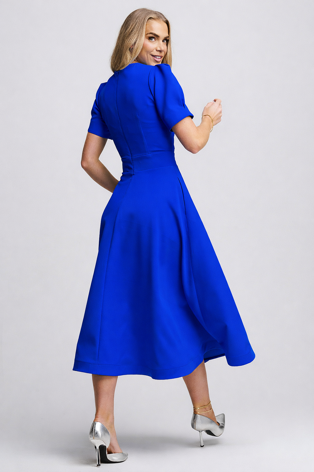 Rosie Galaxy Midi Electric Blue
