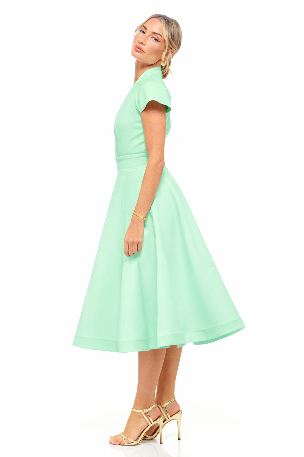 Daisy Midi Dress Mint Ice