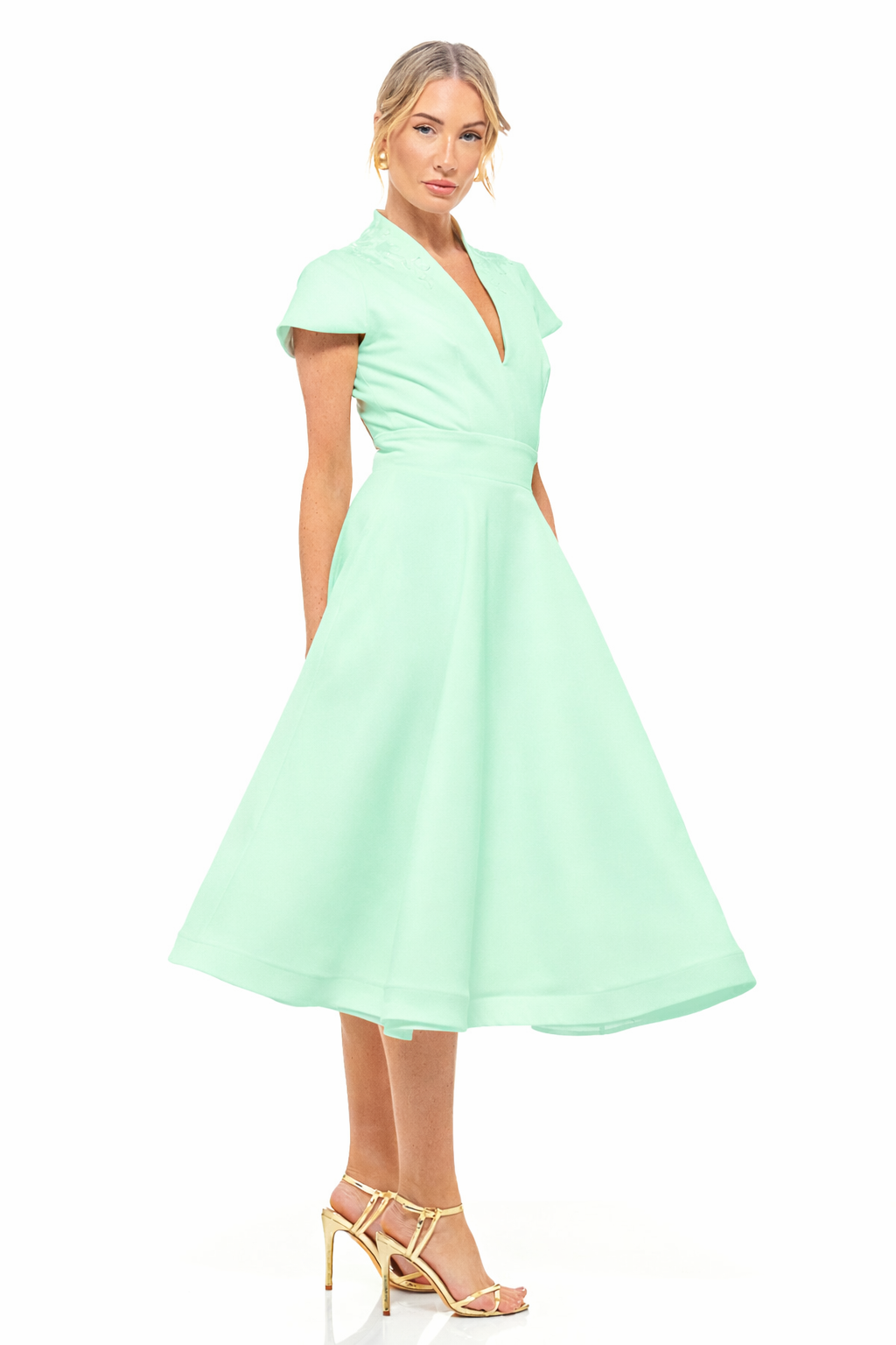 Daisy Midi Dress Mint Ice