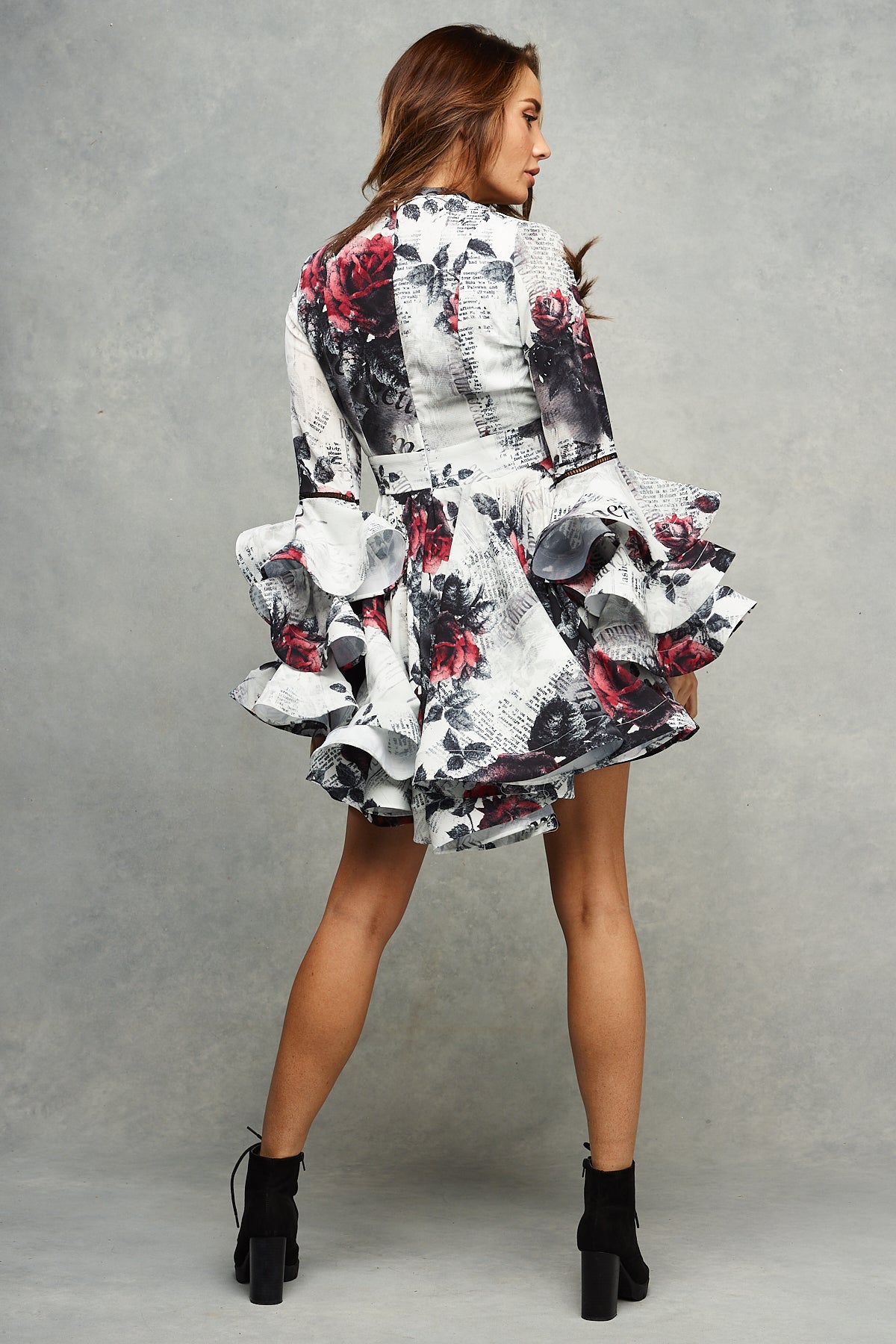 Mary Jayne Mini Dress Rose Romance