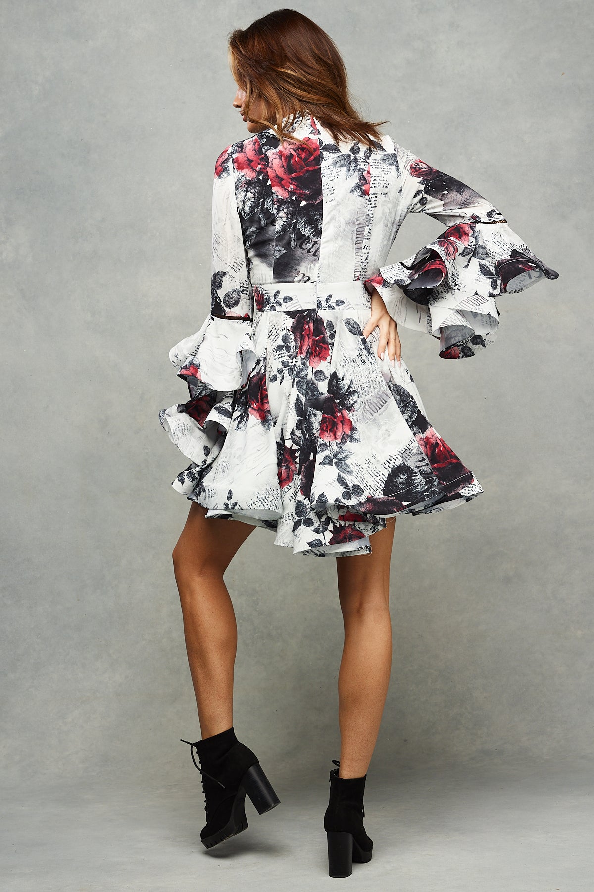 Mary Jayne Mini Dress Rose Romance