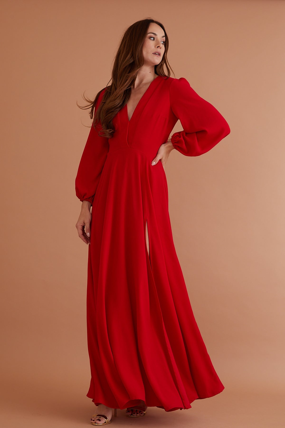 Rebecca Maxi Dress Ruby Red