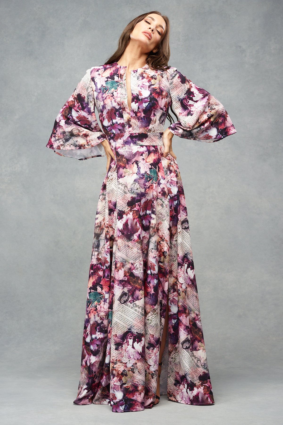 Amelia Maxi Dress Fairytale Fall Print