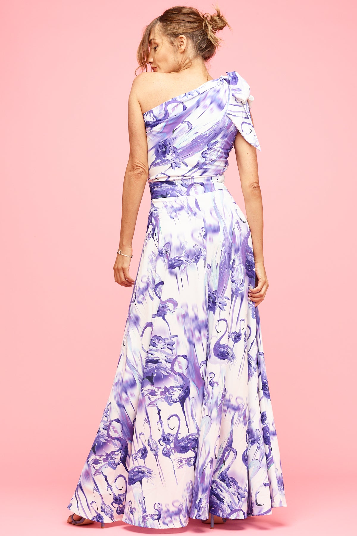 Valencia Maxi Dress Lilac Flamingo