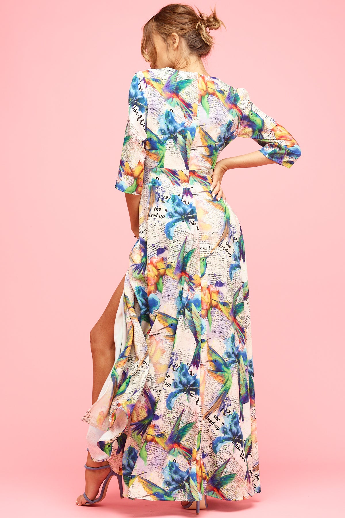 Eleanor Maxi Dress Hummingbird Print