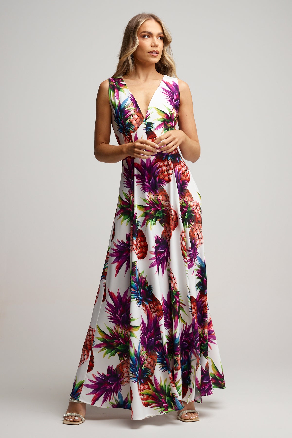 Jessica Maxi Dress Pineapple Print