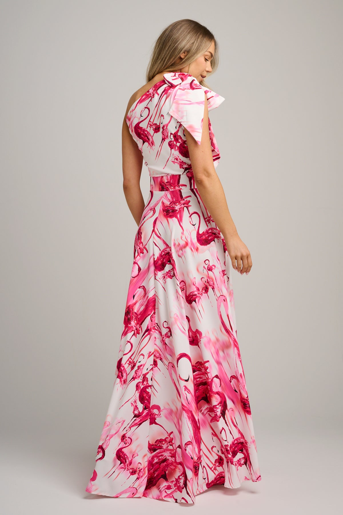 Valencia Maxi Dress Raspberry Flamingo