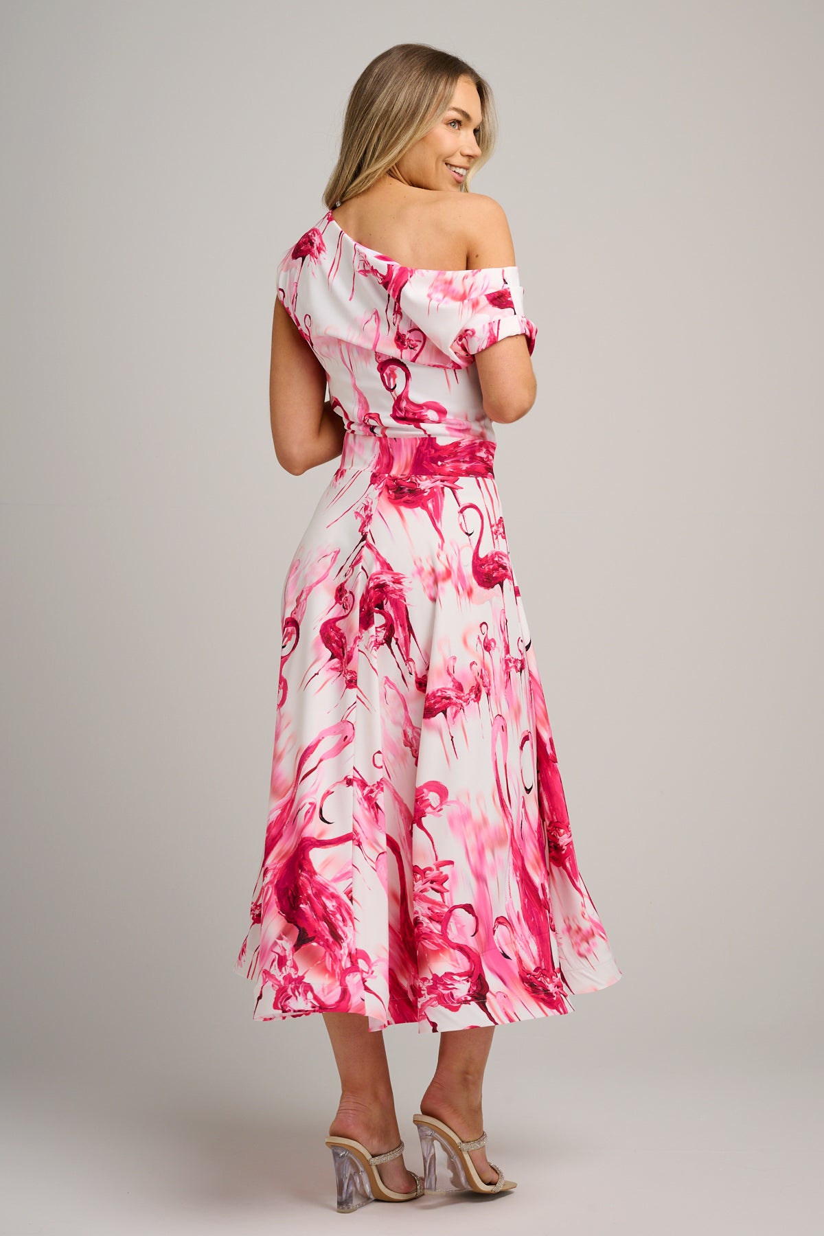 Rene Midi Raspberry Flamingo
