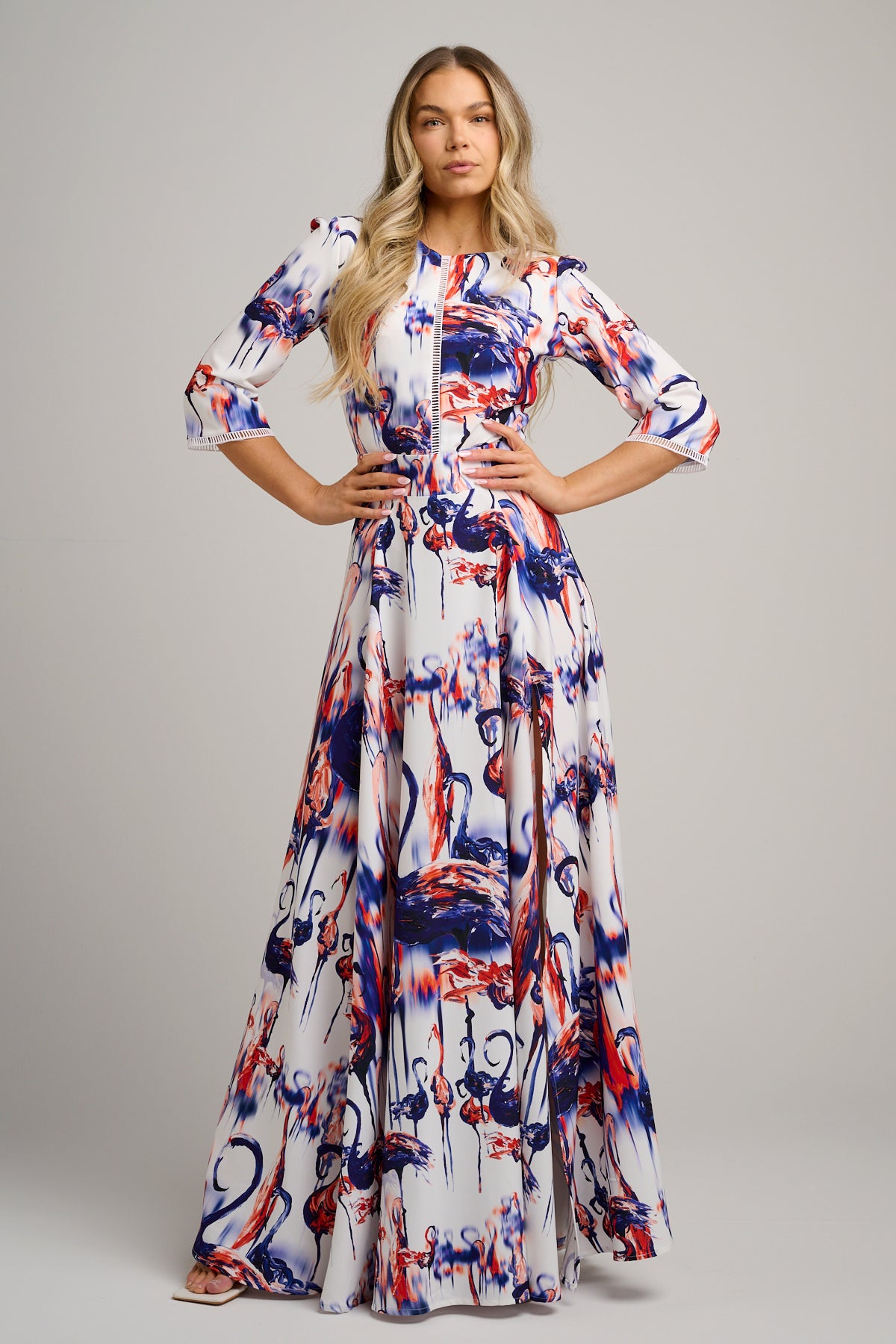 Serena Maxi Dress Flamingo