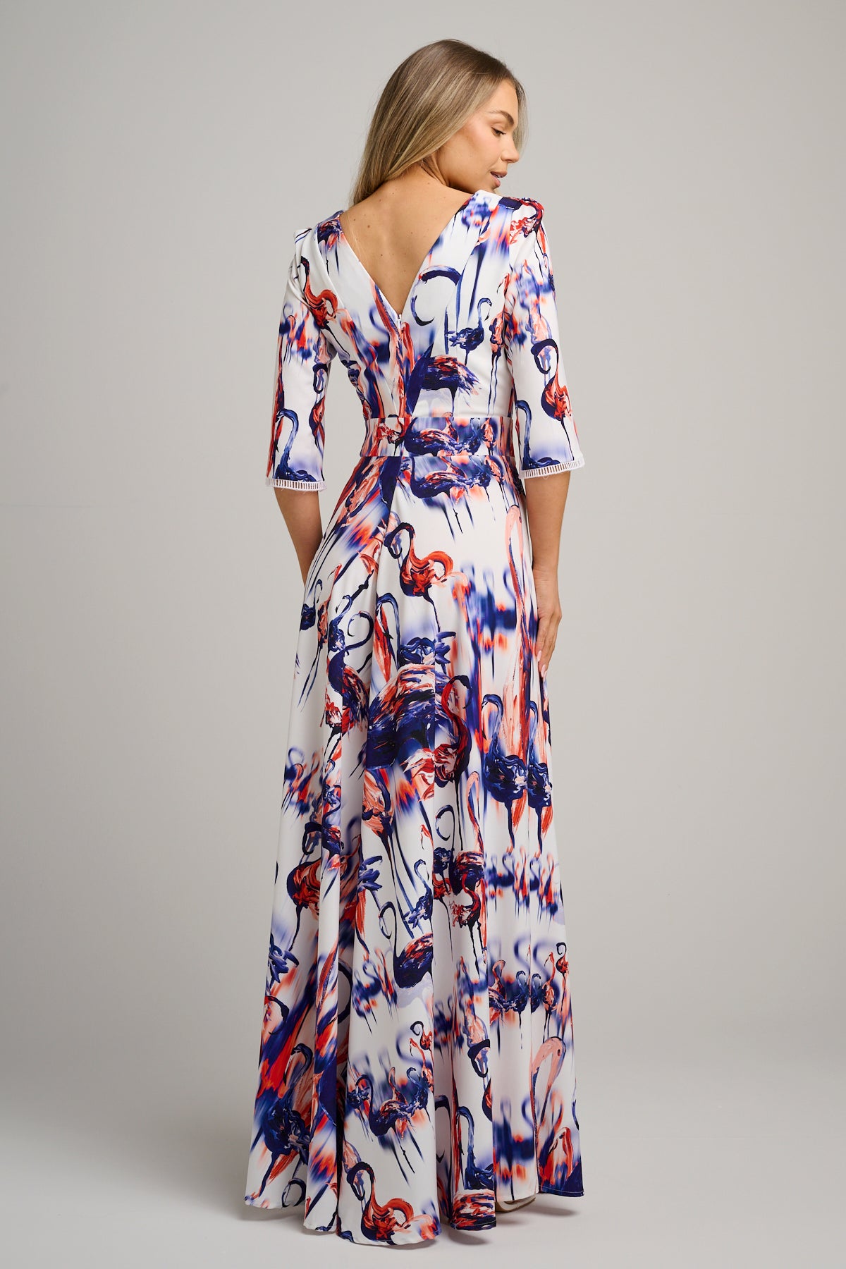 Serena Maxi Dress Flamingo