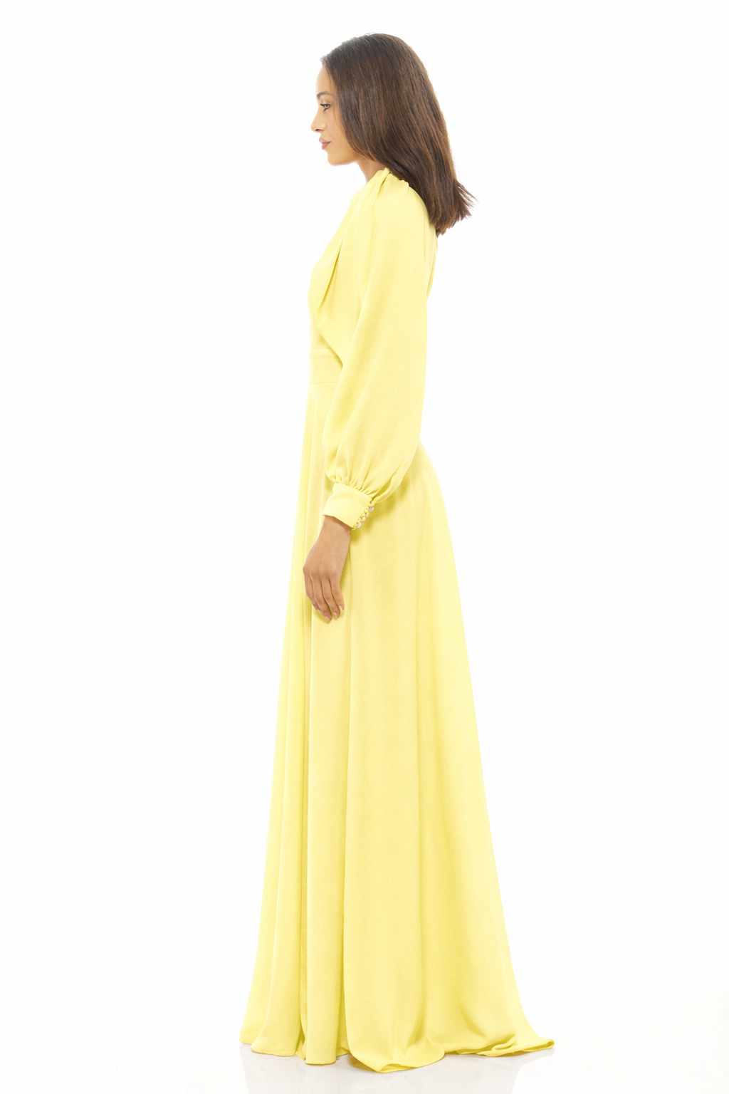 Jenny Maxi Bridesmaid Dress Lemon Frost