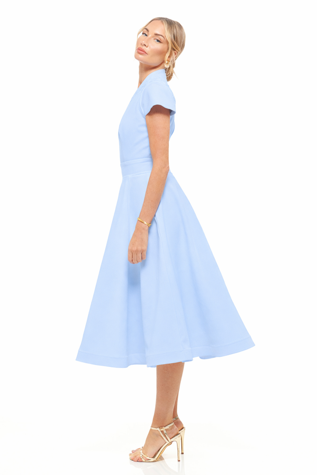 Daisy Midi Dress Artic Blue