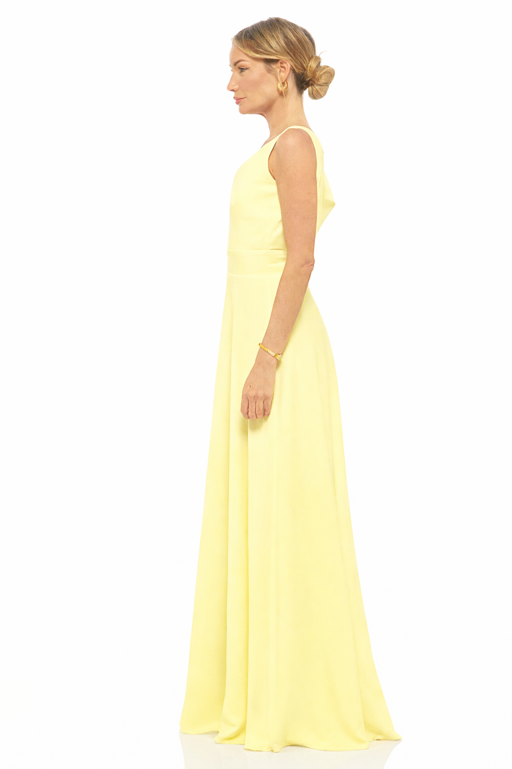 Eva Bow Maxi Dress Lemon Ice