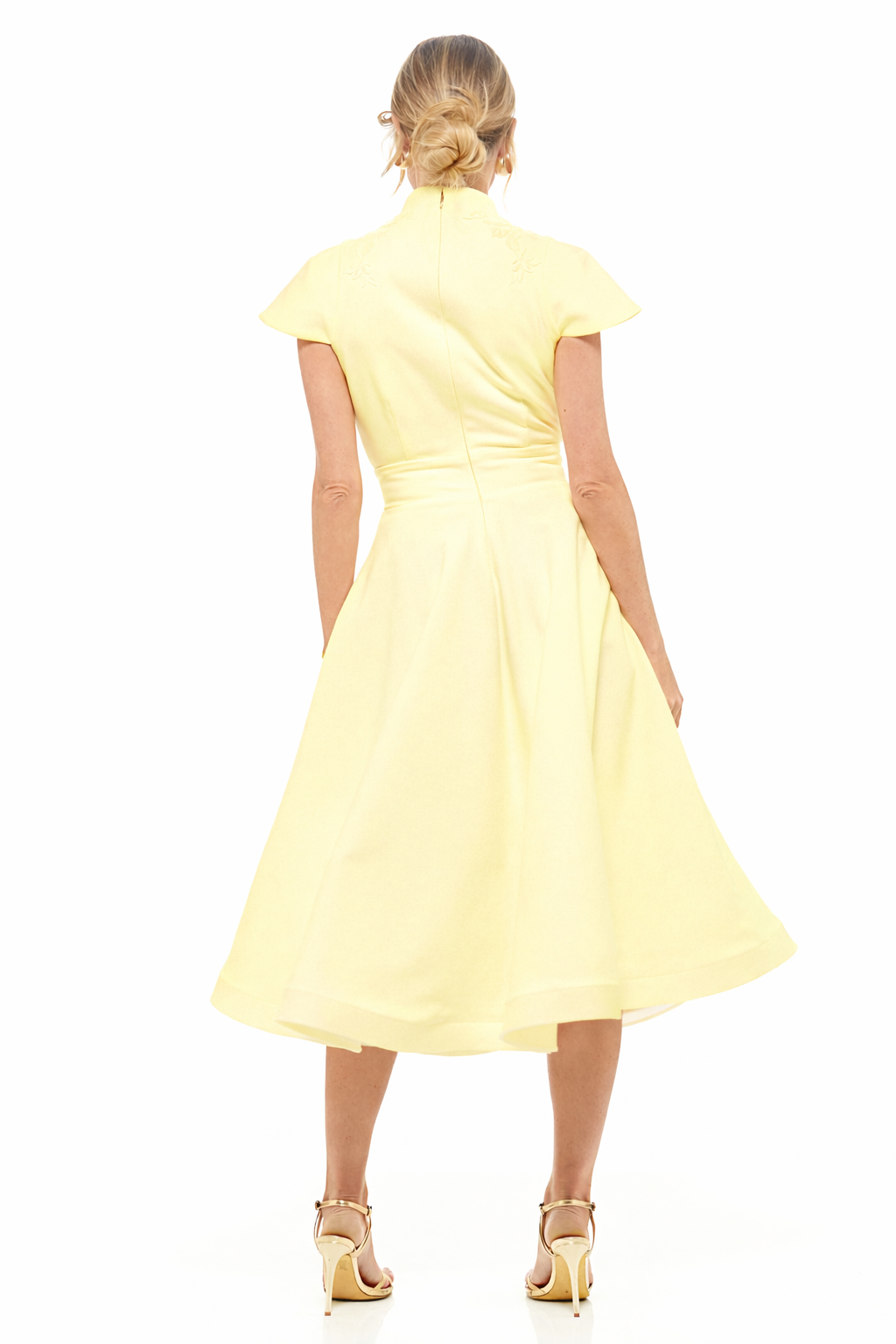 Daisy Midi Dress Lemon Frost