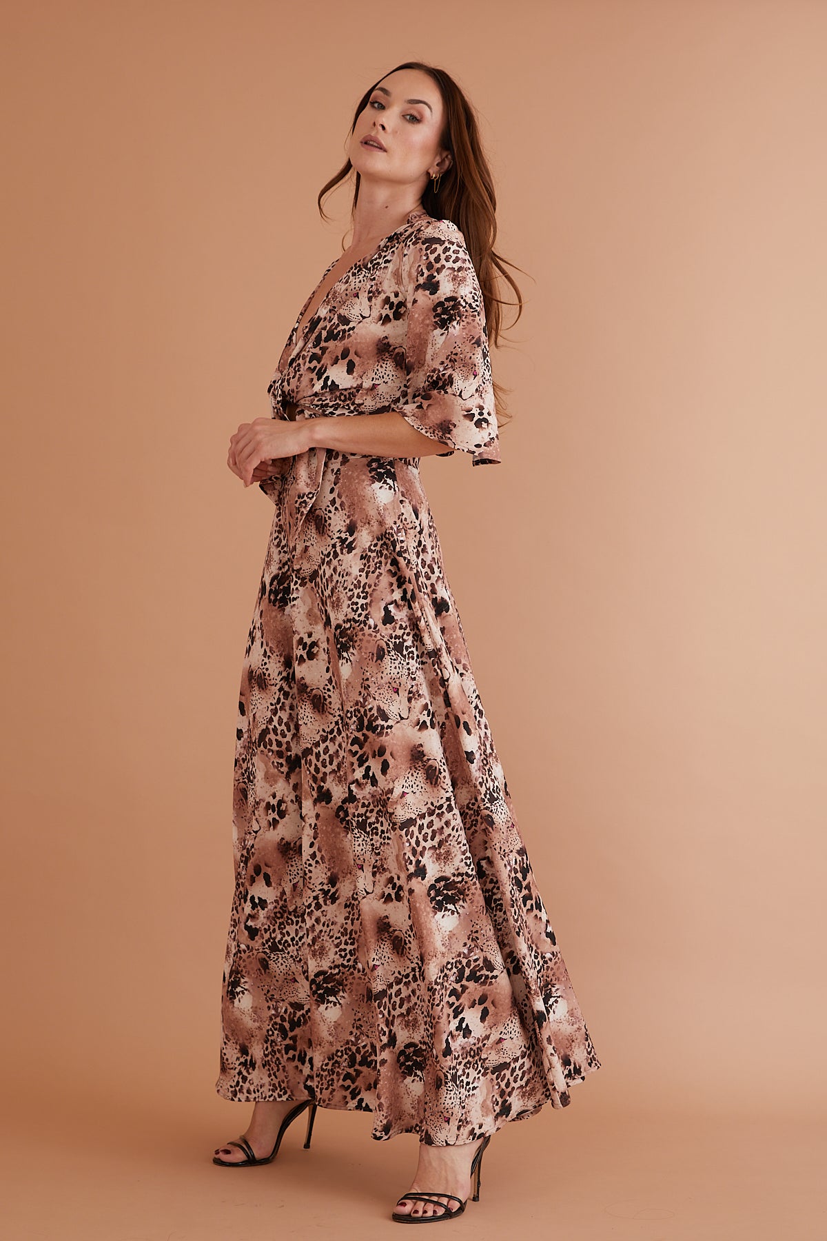 Esme Maxi Rosy Panther Print